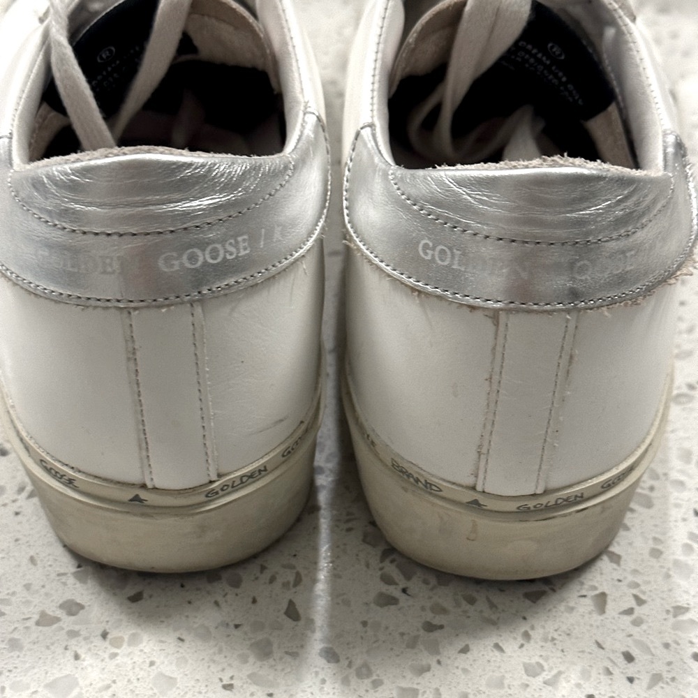 Golden Goose Hi Star 39 white and silver with box - Picture 11 of 13